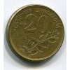 ŘECKO. 20 drachmes 1992.