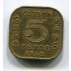 CEYLON. 5 cents 1945.