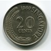 SINGAPUR. 20 cents 1980. KM-4