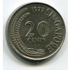 SINGAPUR. 20 cents 1977.