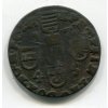 LIÉGE (Lutych). 1744-1763. Jean-Theodore de Baviere, biskup. 1 liard 1745. Chestret 686.