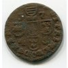 LIÉGE (Lutych). 1744-1763. Jean-Theodore de Baviere, biskup. 1 liard 1745. Chestret 686.