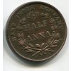 Východoindická společnost. 1/2 anna 1835, průměr 30,8 mm. Minc. Madras. KM-447.1