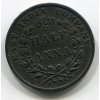 Východoindická společnost. 1/2 anna 1835, průměr 30,8 mm. Minc. Madras. KM-447.1