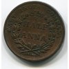 Východoindická společnost. 1/2 anna 1835, průměr 30,8 mm. Minc. Madras. KM-447.1