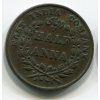 Východoindická společnost. 1/2 anna 1835, průměr 30,8 mm. Minc. Madras. KM-447.1