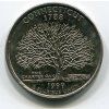 USA. 1/4 dollar 1999/P. Connecticut.