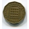 VELKÁ BRITÁNIE. 3 pence 1954.