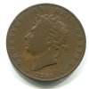 VELKÁ BRITÁNIE. Jiří IV. (1820 - 1830). 1/2 penny 1826.