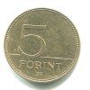 MAĎARSKO. 5 forint 1997.
