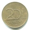 MAĎARSKO. 20 forint 1993.