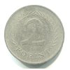 MAĎARSKO. 2 forint 1952.