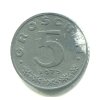 RAKOUSKO. 5 Groschen 1975.