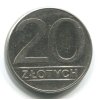 POLSKO. 20 złotych 1989.