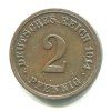 NĚMECKO. 2 Pfennig 1914/E.