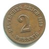 NĚMECKO. 2 Pfennig 1913/A.