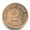 NĚMECKO. 2 Pfennig 1911/A.