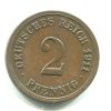 NĚMECKO. 2 Pfennig 1911/F.