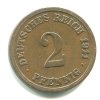 NĚMECKO. 2 Pfennig 1911/F.