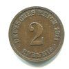NĚMECKO. 2 Pfennig 1911/J.