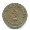 NĚMECKO. 2 Pfennig 1910/A.