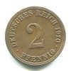 NĚMECKO. 2 Pfennig 1910/A.