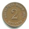 NĚMECKO. 2 Pfennig 1910/A.
