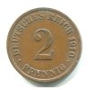 NĚMECKO. 2 Pfennig 1910/D.