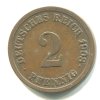 NĚMECKO. 2 Pfennig 1908/F.