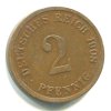 NĚMECKO. 2 Pfennig 1908/G.