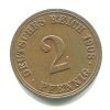 NĚMECKO. 2 Pfennig 1908/A.