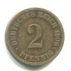 NĚMECKO. 2 Pfennig 1908/A.