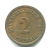 NĚMECKO. 2 Pfennig 1905/F. KM-16