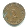 NĚMECKO. 2 Pfennig 1905/F. KM-16