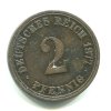 NĚMECKO. 2 Pfennig 1877/A.