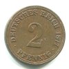 NĚMECKO. 2 Pfennig 1877/A.