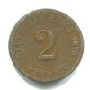 NĚMECKO. 2 Pfennig 1875/G.