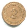 NĚMECKO. 2 Pfennig 1875/C.
