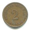 NĚMECKO. 2 Pfennig 1876/D.