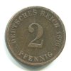 NĚMECKO. 2 Pfennig 1876/C.