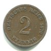 NĚMECKO. 2 Pfennig 1876/C.