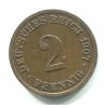 NĚMECKO. 2 Pfennig 1907/E. KM-16