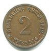 NĚMECKO. 2 Pfennig 1912/G. KM-16