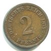 NĚMECKO. 2 Pfennig 1875/A.