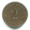 NĚMECKO. 2 Pfennig 1875/D.