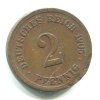 NĚMECKO. 2 Pfennig 1905/F.