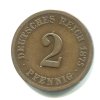 NĚMECKO. 2 Pfennig 1875/F.