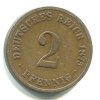 NĚMECKO. 2 Pfennig 1875/C.