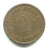 NĚMECKO. 2 Pfennig 1874/A.