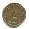 NĚMECKO. 2 Pfennig 1874/C.